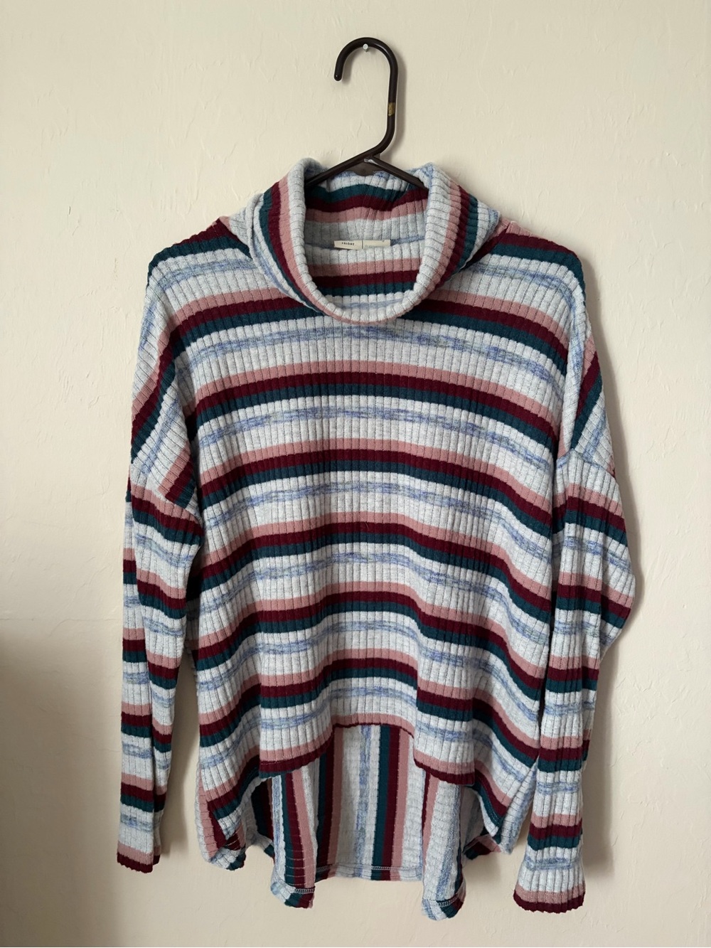 Anthropologie NWT Ribbed Sweater high low